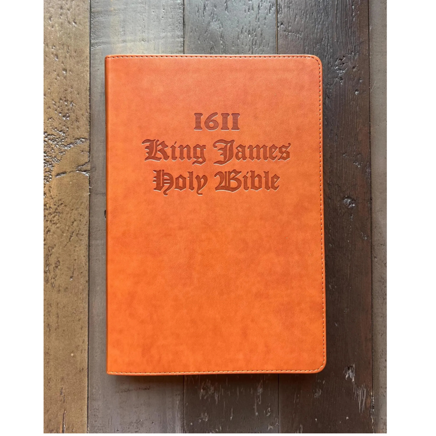 1611 King James Holy Bible – True AV1611 First Edition Facsimile – Original 1611 Authorized Version – Includes Apocrypha – Tan Faux Leather