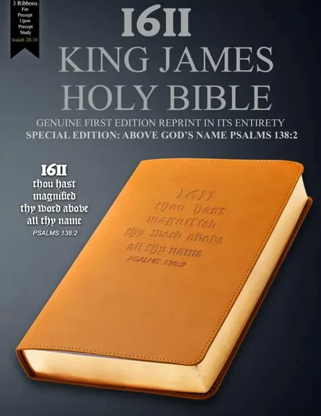 LIMITED EDITION: Gold Softcover 1611 Holy Bible Facsimile with Apocrypha - 1st Edition