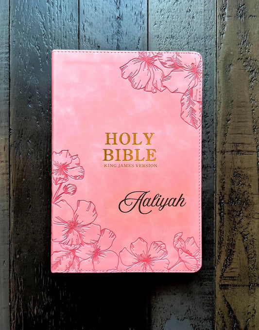 Soft Pink LeatherTouch KJV Bible