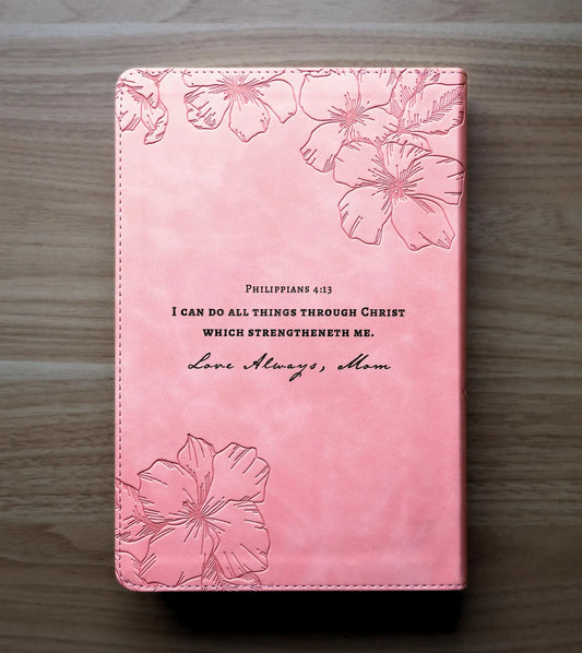 Soft Pink LeatherTouch KJV Bible