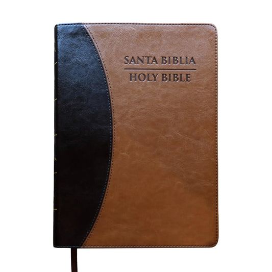 Personalizable Bilingual Duotone Edition, Valera 1602 Purificada and King James Version, Black & Tan Cover