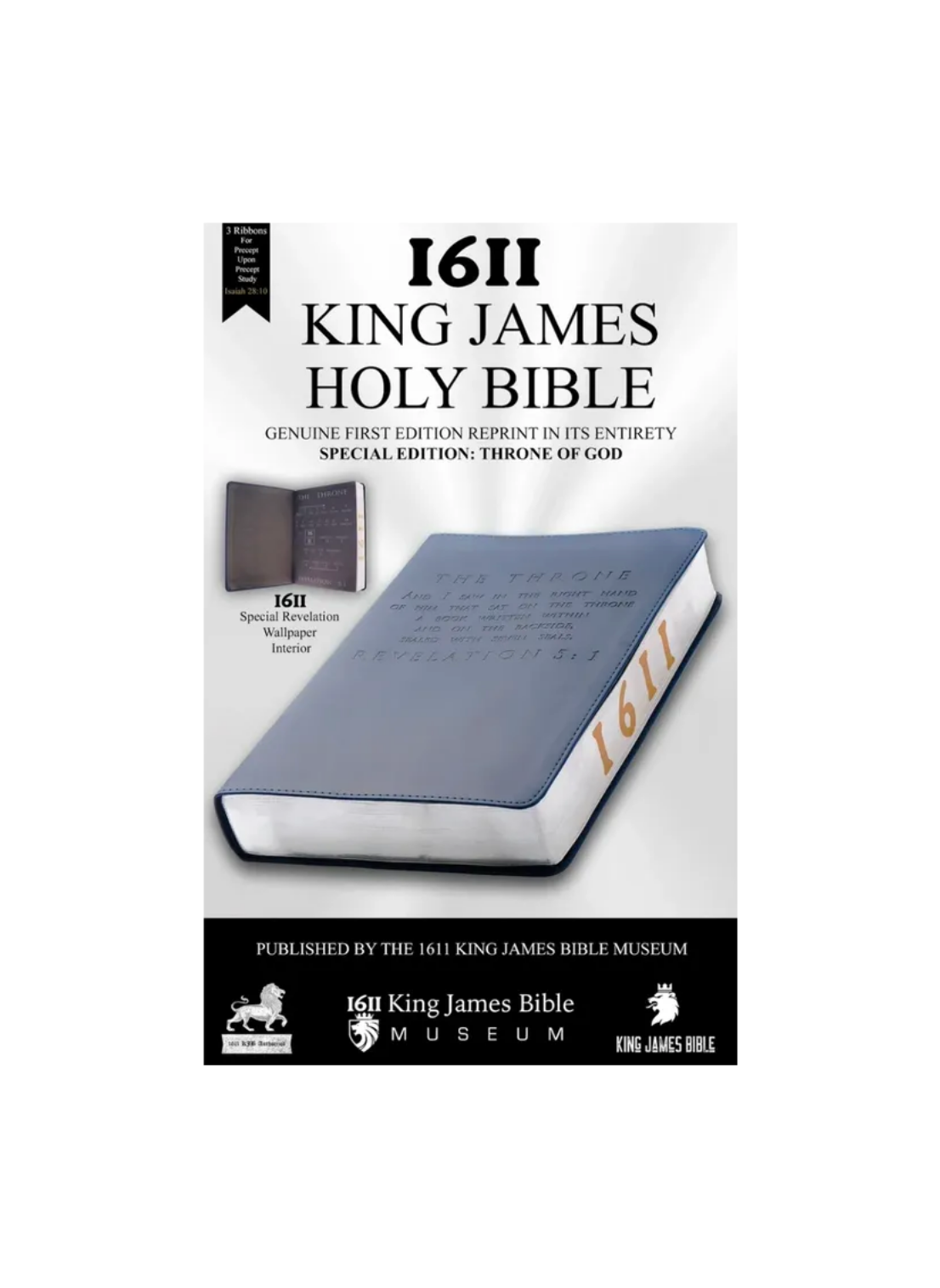 LIMITED EDITION: Throne of God Authorized King James Bible Facsimile, 1st Edition includes Apocrypha